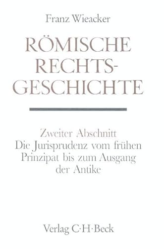 9783406339288: Handbuch der Altertumswissenschaft Rmische Rechtsgeschichte. Abschn.2