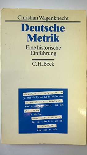 Stock image for Deutsche Metrik. Eine historische Einfhrung for sale by medimops