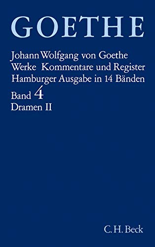 Imagen de archivo de Goethe Werke Hamburger Ausgabe. 14 Leinenbnde in Schmuckkassette: Werke, 14 Bde. (Hamburger Ausg.), Bd.4, Dramatische Dichtungen a la venta por medimops