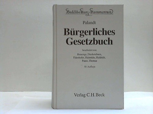 9783406347641: Burgerliches Gesetzbuch. 50 Auflage