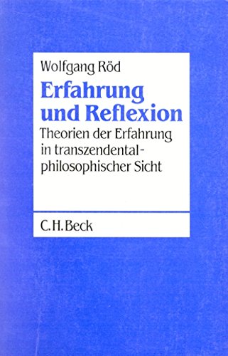 Erfahrung und Reflexion: Theorien der Erfahrung in transzendentalphilosophischer Sicht (German Ed...