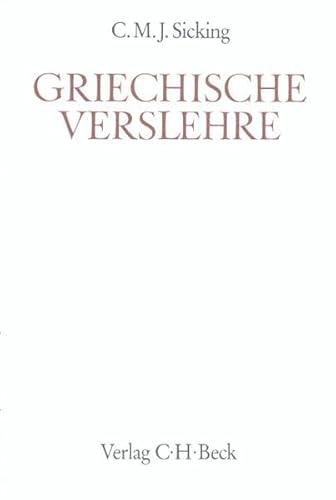 9783406352522: Griechische Verslehre (Handbuch der Altertumswissenschaft. Abt. 2)