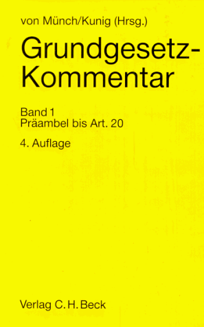 Grundgesetz-Kommentar (German Edition): 9783406353710 - AbeBooks