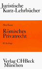 Beispielbild fr Rmisches Privatrecht. Juristische Kurz-Lehrbcher. zum Verkauf von Antiquariat Hans Hammerstein OHG