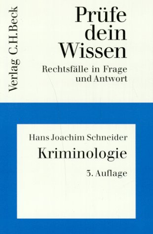 Imagen de archivo de Prfe dein Wissen, H.20/1, Kriminologie a la venta por medimops