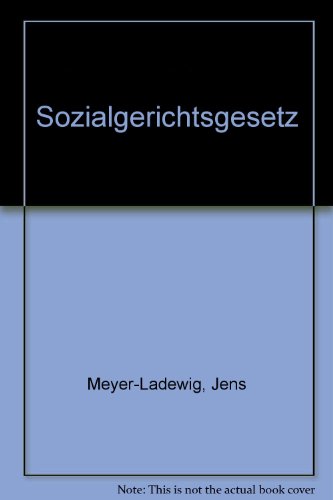 Sozialgerichtsgesetz. - Meyer-Ladewig, Jens