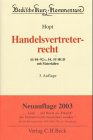 9783406369919: Handelsvertreterrecht: [Paragraphen] 84-92 c, 54, 55 HGB mit Materialien (Beck'sche Kurz-Kommentare) (German Edition)