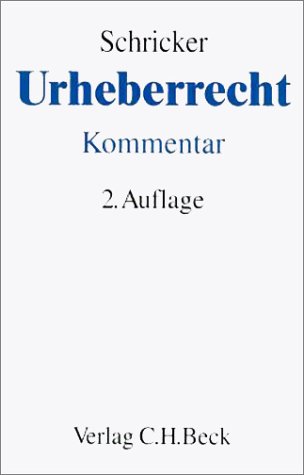Beispielbild fr Urheberrecht: Kommentar (German Edition) zum Verkauf von medimops