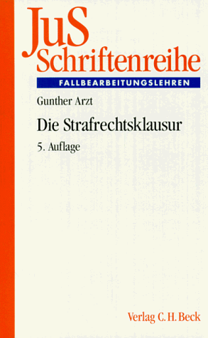 Beispielbild fr JuS-Schriftenreihe, H.12, Die Strafrechtsklausur zum Verkauf von medimops