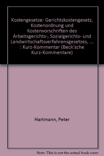 Beispielbild fr Kostengesetze. zum Verkauf von Antiquariat Nam, UstId: DE164665634