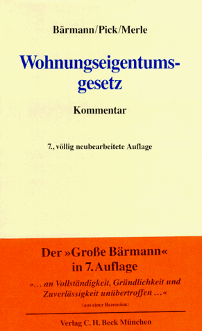 Beispielbild fr Wohnungseigentumgesetz. Gesetz ber das Wohnungseigentum und das Dauerwohnrecht zum Verkauf von medimops