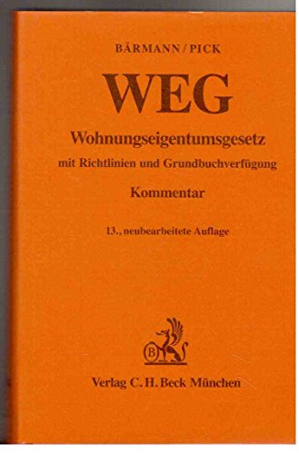 Imagen de archivo de Wohnungseigentumsgesetz. ( WEG) a la venta por Buchmarie