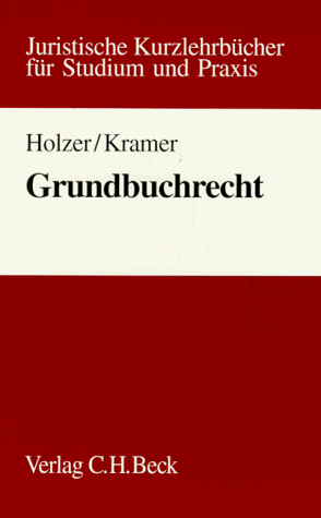 9783406379949: Grundbuchrecht - Holzer, Johannes