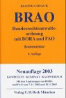 Beispielbild fr Bundesrechtsanwaltsordnung ( BRAO) zum Verkauf von medimops