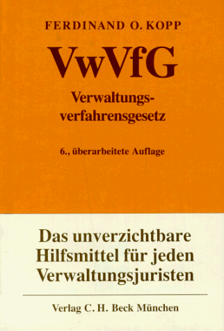 Stock image for Verwaltungsverfahrensgesetz (VwfG) 6. Aufl. for sale by Bernhard Kiewel Rare Books