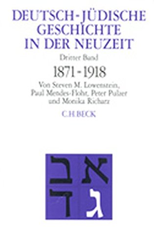 Deutsch-jÃ¼dische Geschichte in der Neuzeit Bd. 3: Umstrittene Integration 1871-1918 - Steven M. Lowenstein