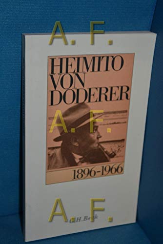 Imagen de archivo de Heimito von Doderer 1896-1966: Selbstzeugnisse zu Leben und Werk a la venta por medimops