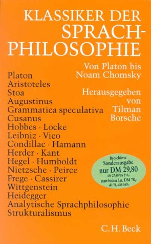 Beispielbild fr Klassiker der Sprachphilosophie. Von Platon bis Noam Chomsky zum Verkauf von medimops