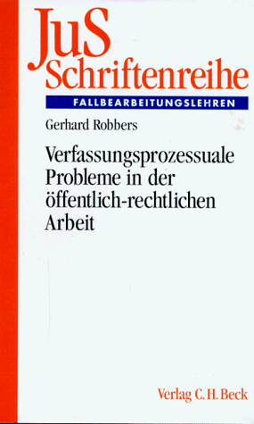 Imagen de archivo de Verfassungsprozessuale Probleme in der ffentlich-rechtlichen Arbeit a la venta por medimops