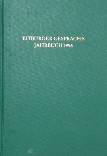 Beispielbild fr Bitburger Gesprche Jahrbuch 1996 : 31. und 32. Bitburger Gesprche zum Thema 'Gesundheit und Recht' zum Verkauf von AHA-BUCH GmbH
