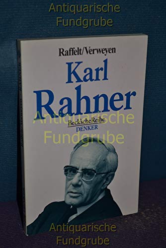 Stock image for Karl Rahner. for sale by medimops