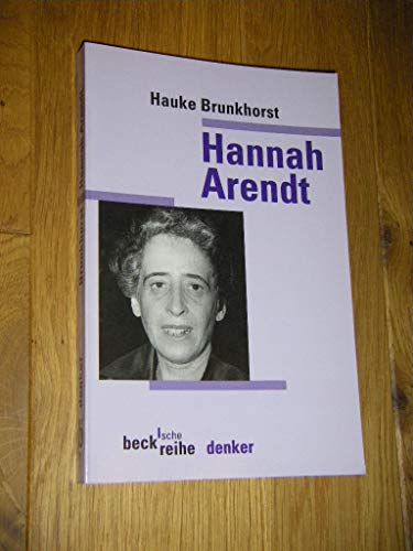 9783406419485: Hannah Arendt (Denker)