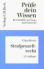 PrÃ¼fe dein Wissen, H.11, StrafprozeÃŸrecht (9783406423338) by Roxin, Claus