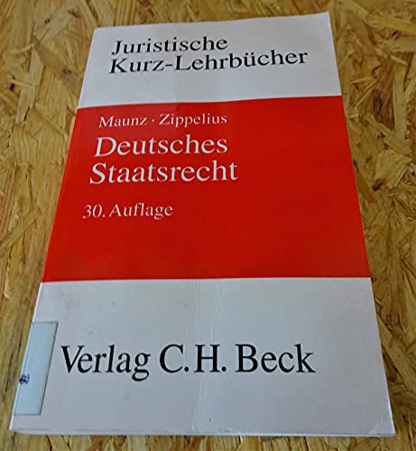 Beispielbild fr Deutsches Staatsrecht. : Ein Studienbuch. zum Verkauf von Buchpark