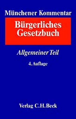 Beispielbild fr Munchener Kommentar Zum Burgerlichen Gesetzbuch German Edition zum Verkauf von medimops