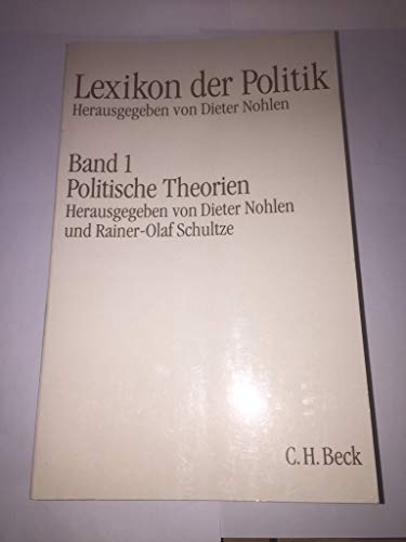 Beispielbild fr Lexikon der Politik, 7 Bde., Sonderausgabe, Bd.1, Politische Theorien zum Verkauf von medimops