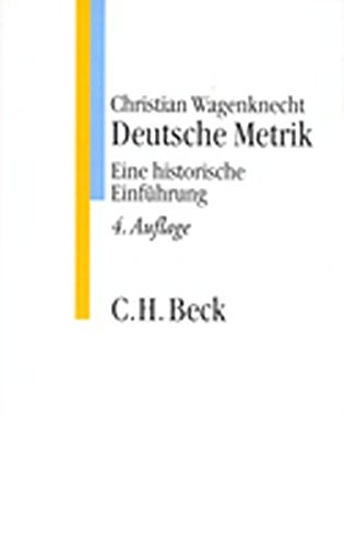 Beispielbild fr Deutsche Metrik. Eine historische Einfhrung zum Verkauf von medimops