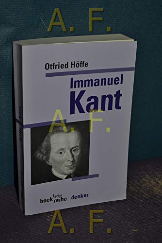 Beispielbild fr Immanuel Kant zum Verkauf von medimops