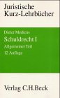 9783406469008: Schuldrecht, Bd.1, Allgemeiner Teil - Medicus, Dieter