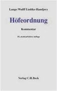 Beispielbild fr Hfeordnung fr die Lnder Hamburg, Niedersachsen, Nordrhein-Westfalen und Schleswig-Holstein zum Verkauf von medimops