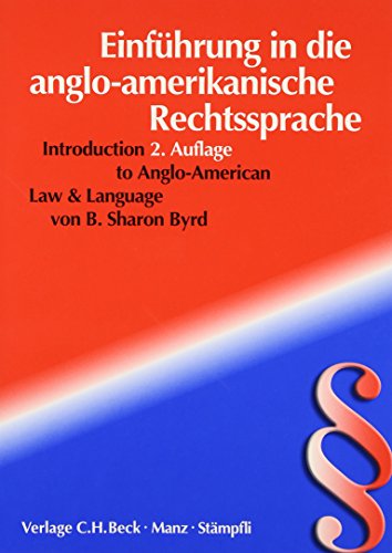 9783406472909: Introduction to Anglo-American Law and Language