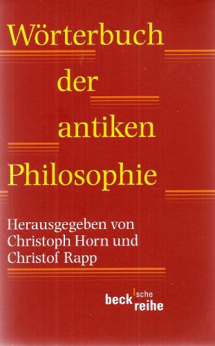 Stock image for Wrterbuch der antiken Philosophie for sale by medimops