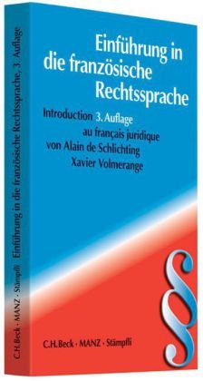 Stock image for Einfhrung in die franzsische Rechtssprache: Introduction au francais juridique for sale by medimops