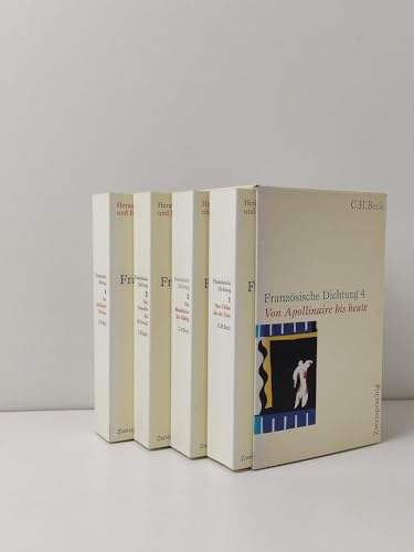 Beispielbild fr Franzsische Dichtung: Bd. 1: Von Villon bis Theophile de Viau / Bd. 2: Von Corneille bis Gerard de Nerval / Bd. 3: Von Baudelaire bis Valery / Bd. 4: Von Apollinaire bis heute: 4 Bde. zum Verkauf von medimops