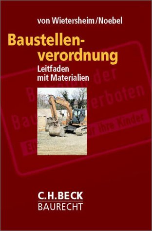 Stock image for Baustellenverordnung for sale by medimops