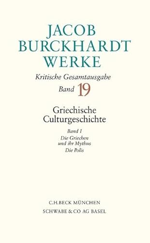 9783406482311: Werke Kritische Gesamtausgabe: Griechische Culturgeschichte I (German Edition)