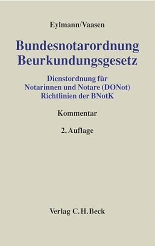 9783406484094: Bundesnotarordnung, Beurkundungsgesetz (BNotO und BeurkG).