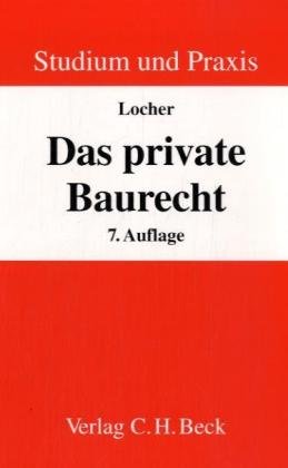 Stock image for Das private Baurecht for sale by medimops