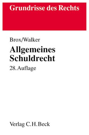 Stock image for Allgemeines Schuldrecht. for sale by Better World Books Ltd