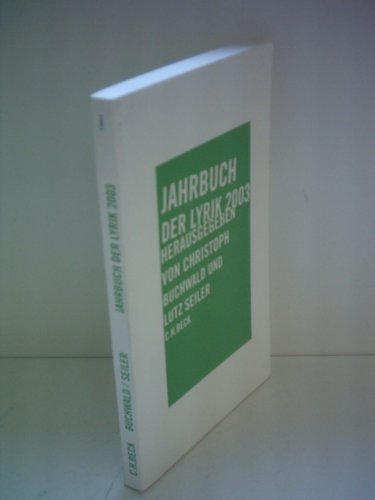Stock image for Jahrbuch der Lyrik 2003 for sale by medimops