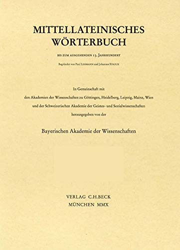 Beispielbild fr Mittellateinisches Wrterbuch bis zum ausgehenden 13. Jahrhundert. III. Band. Lieferung 3 (27. Lieferung des Gesamtwerkes): denseco - desuesco zum Verkauf von Bernhard Kiewel Rare Books