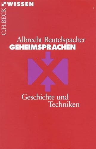 Beispielbild fr Geheimsprachen zum Verkauf von Antiquariat Walter Nowak