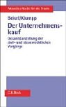 Imagen de archivo de Der Unternehmenskauf. Gesamtdarstellung der zivil- und steuerrechtlichen Vorgnge einschliesslich gesellschafts-, arbeits- und kartellrechtlicher Fragen bei der bertragung eines Unternehmens a la venta por Sigrun Wuertele buchgenie_de