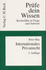 Internationales Privatrecht. (9783406498084) by Hay, Peter