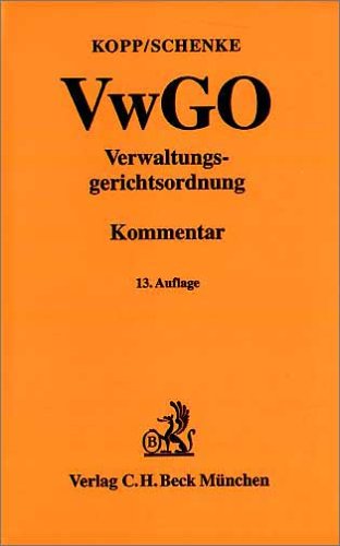 Beispielbild fr Verwaltungsgerichtsordnung (VwGO) zum Verkauf von Buchpark