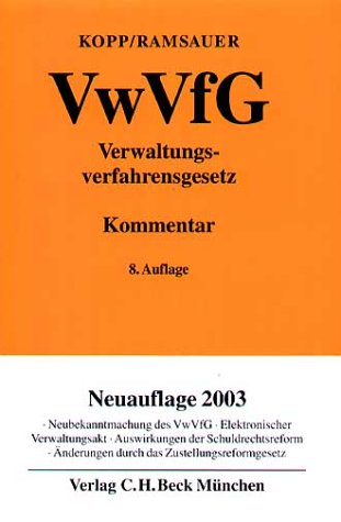 9783406498770: Verwaltungsverfahrensgesetz ( VwVfG).